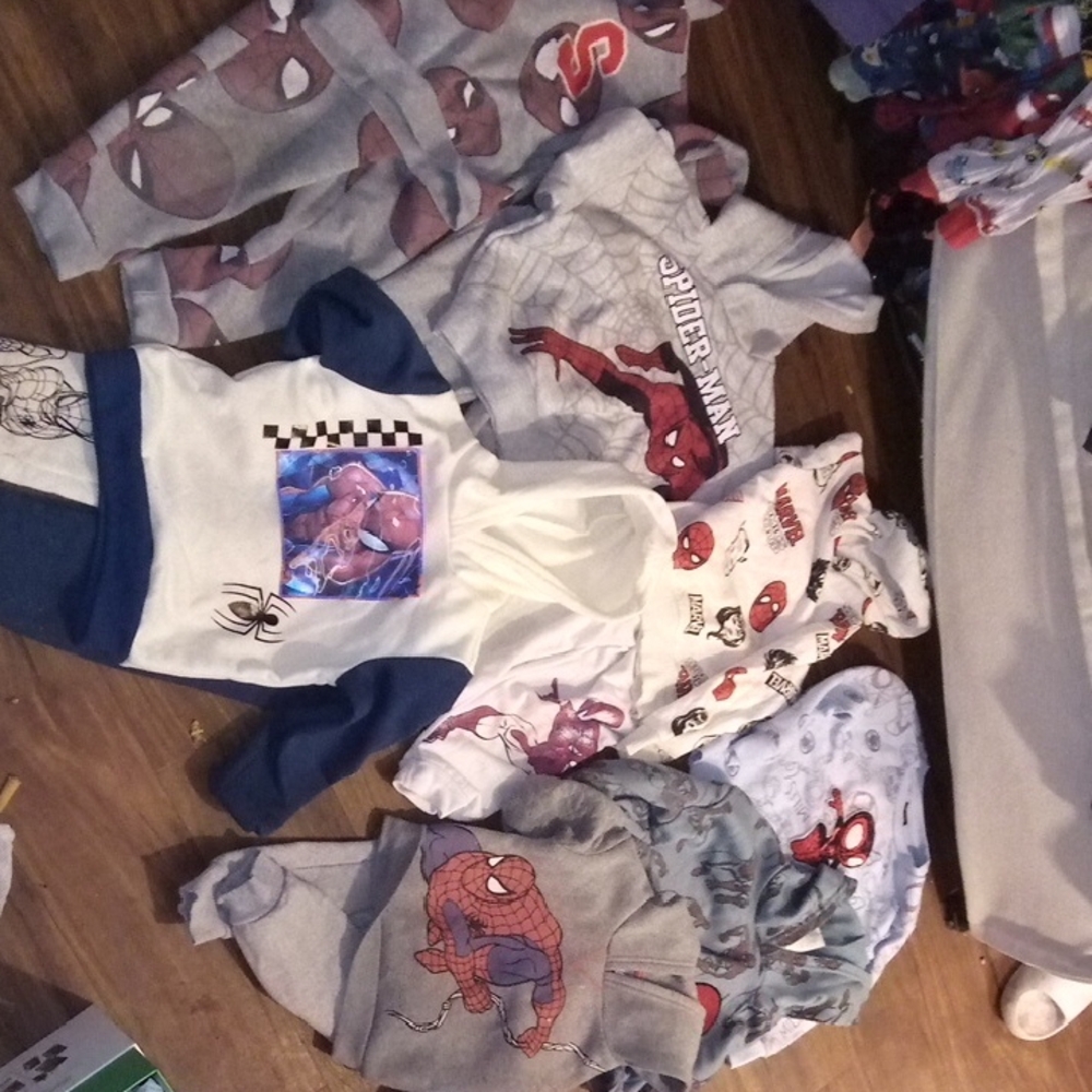 Spiderman Kids Matching Sets - Red, Blue, Gray